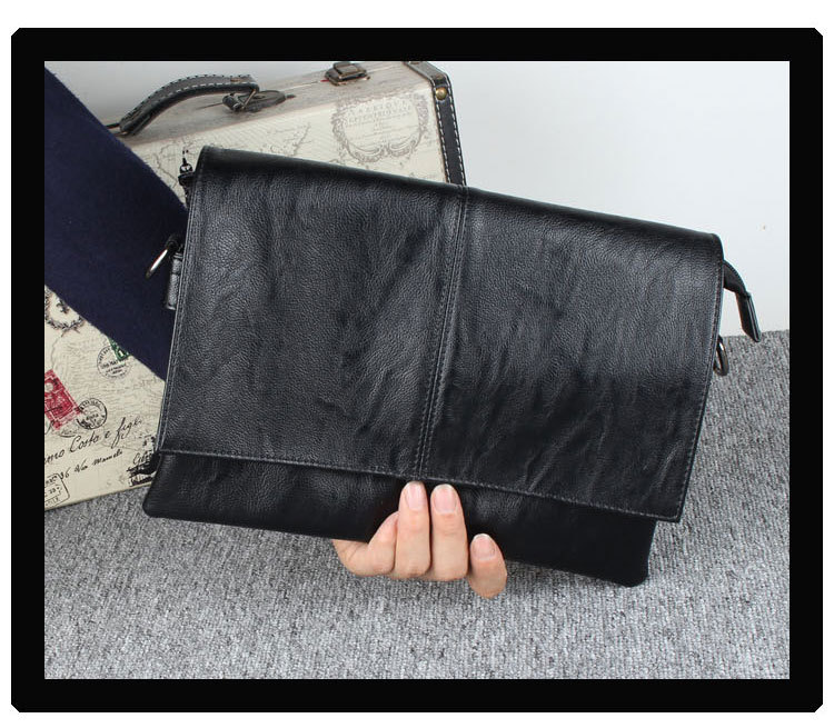 メンズPUレザークロスボディショルダーバッグ