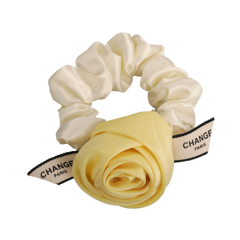 Pinza para el Cabello de Rosa Amarilla 3D