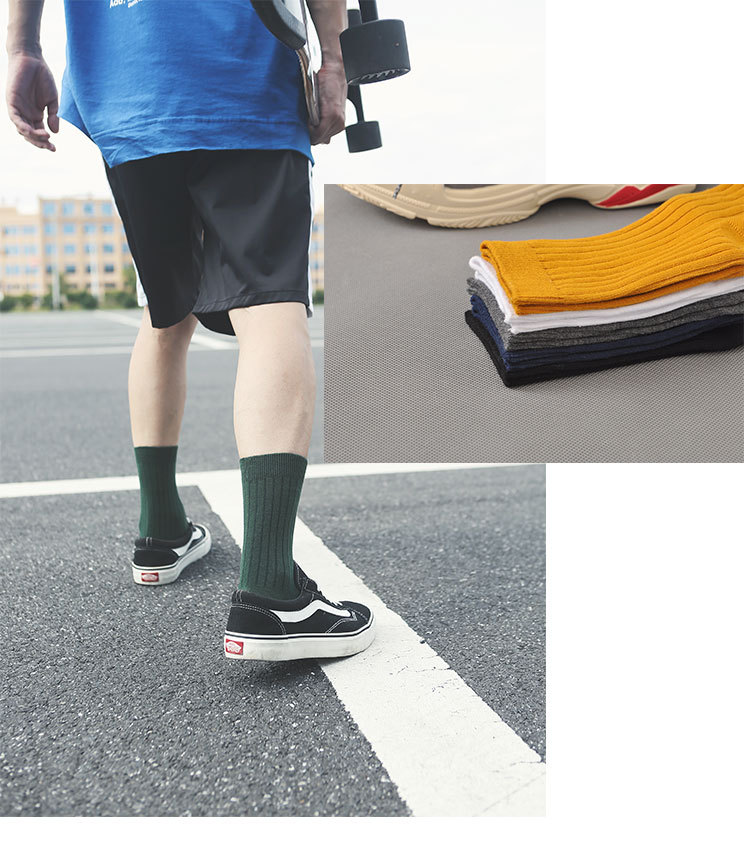 ถุงเท้าธุรกิจชายผ้าฝ้าย