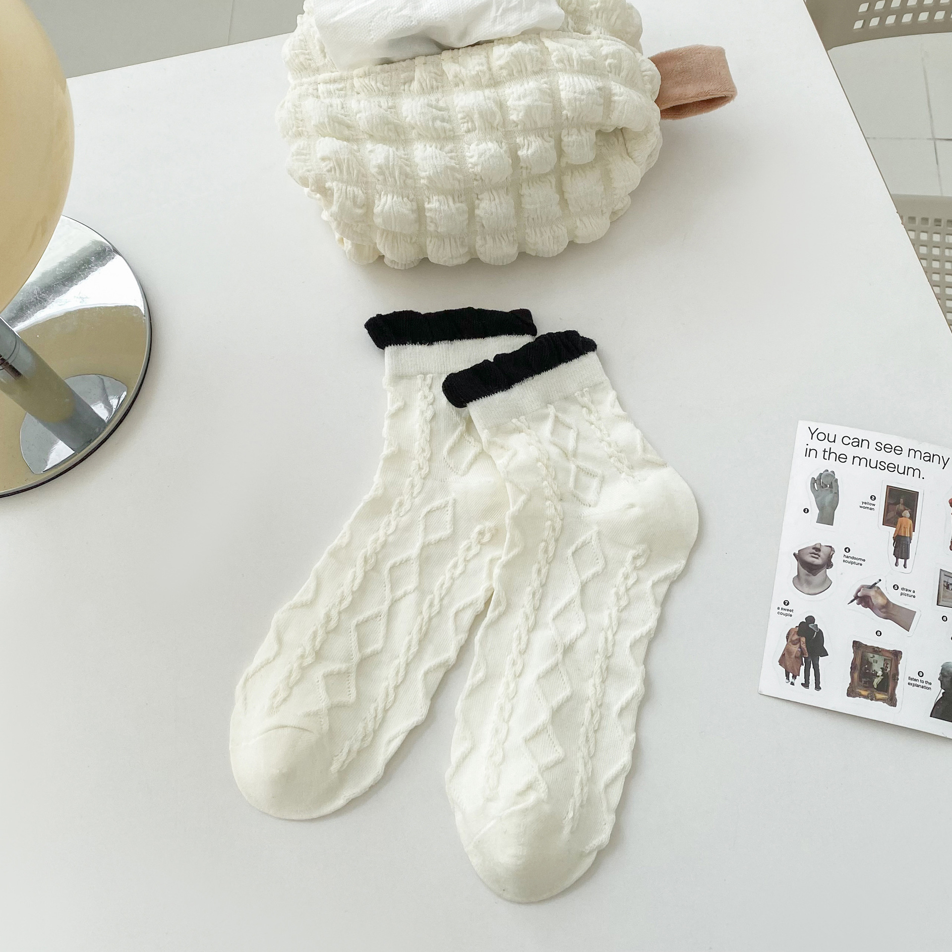 Meias de Renda com Babados