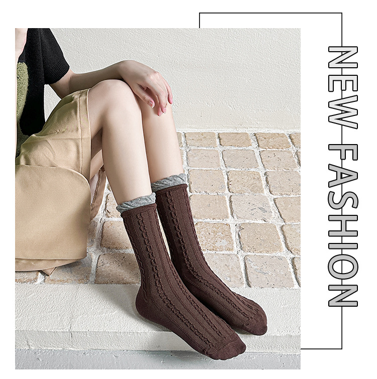 Žebrované podkolenky