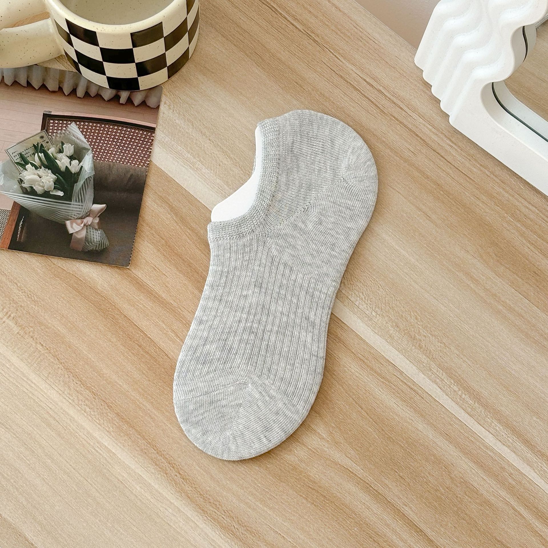 جوارب نسائية غير مرئية من القطن