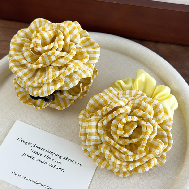 Floral Hair Clips and Scrunchies