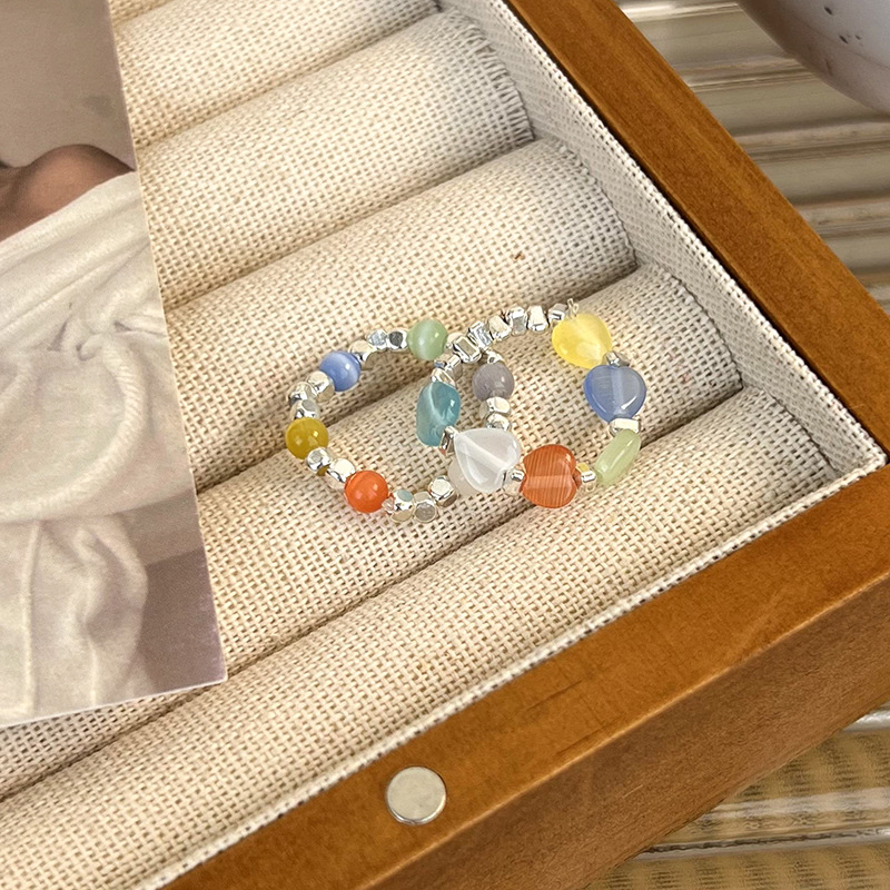 탄성 하트 비드 링