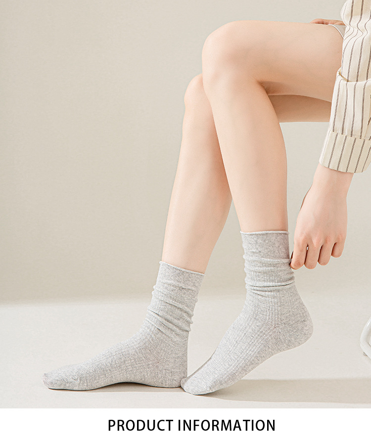 Meias de Algodão com Riscas para Mulher