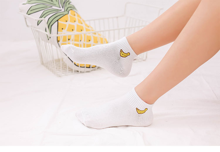 Dames Katoenen No-Show Fruitsokken