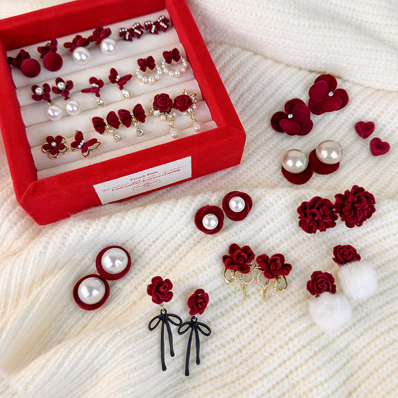 중국 뱀 별자리 귀걸이