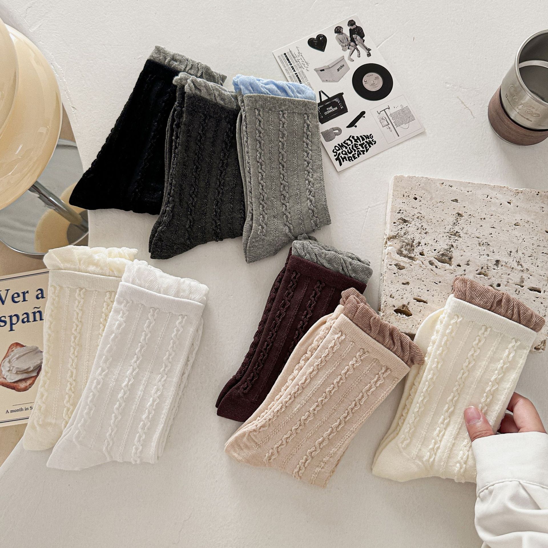 Žebrované podkolenky