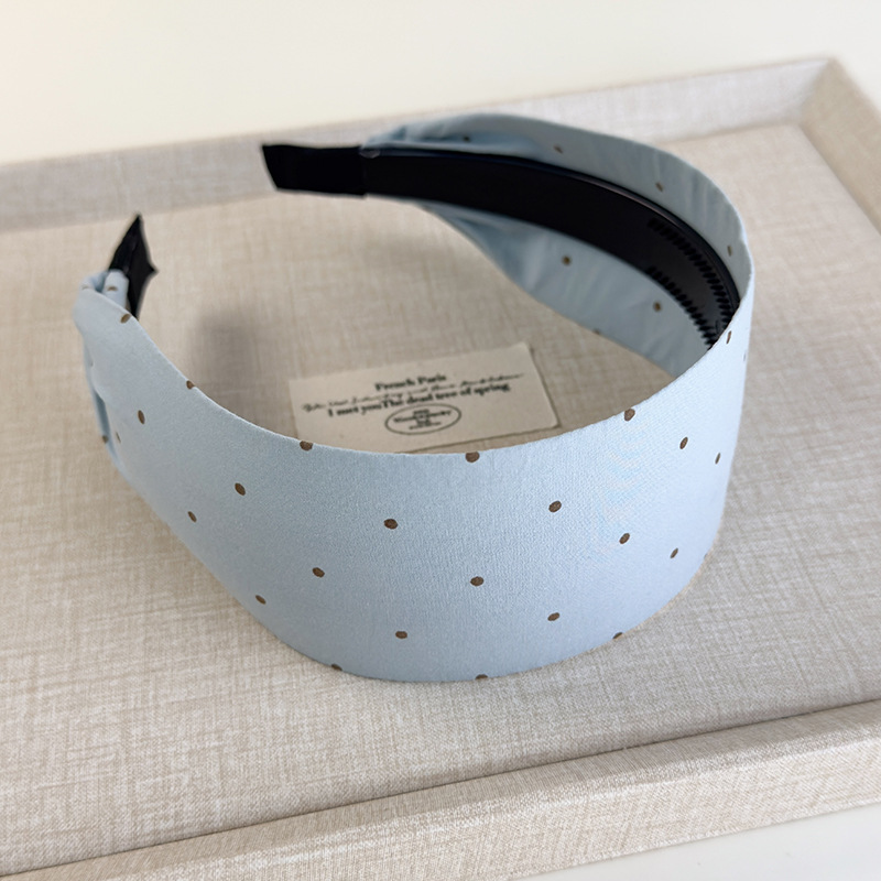 Bandă pentru Păr din Material Textil Lată cu Puncte