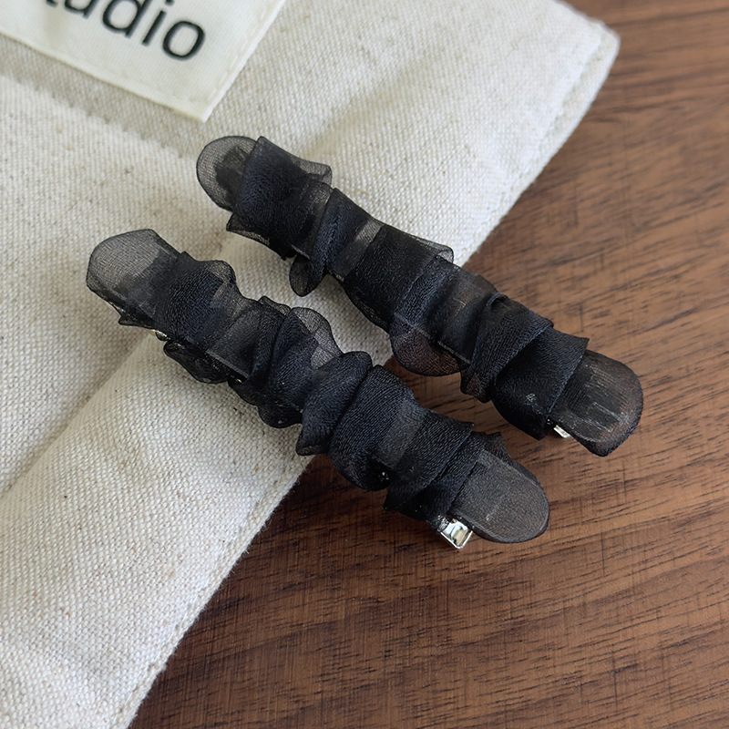 Grampos de Cabelo Plissados de Organza