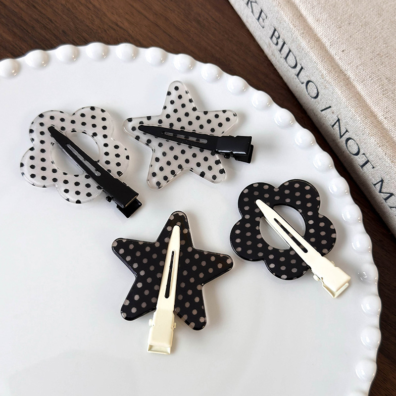 Polka Dot Hair Clips