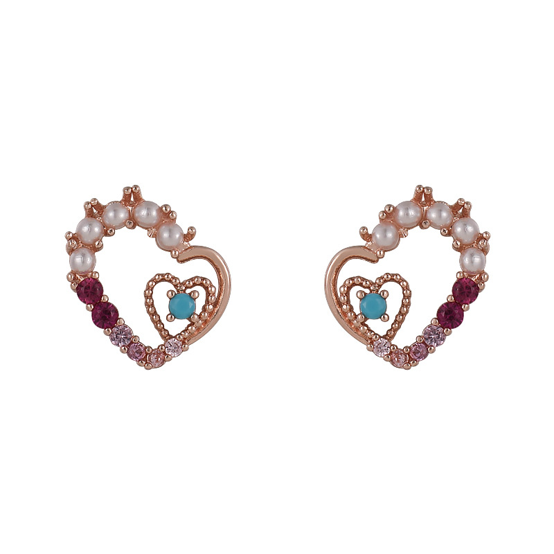 Boucles d'Oreille Creuses en Cœur