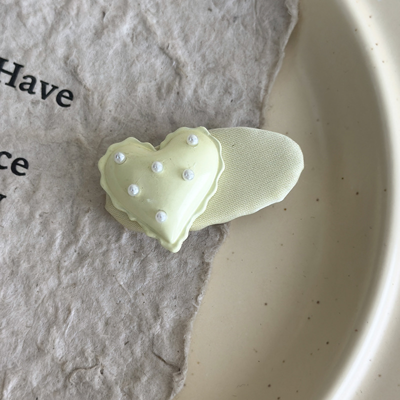 Heart Pearl Hair Clip