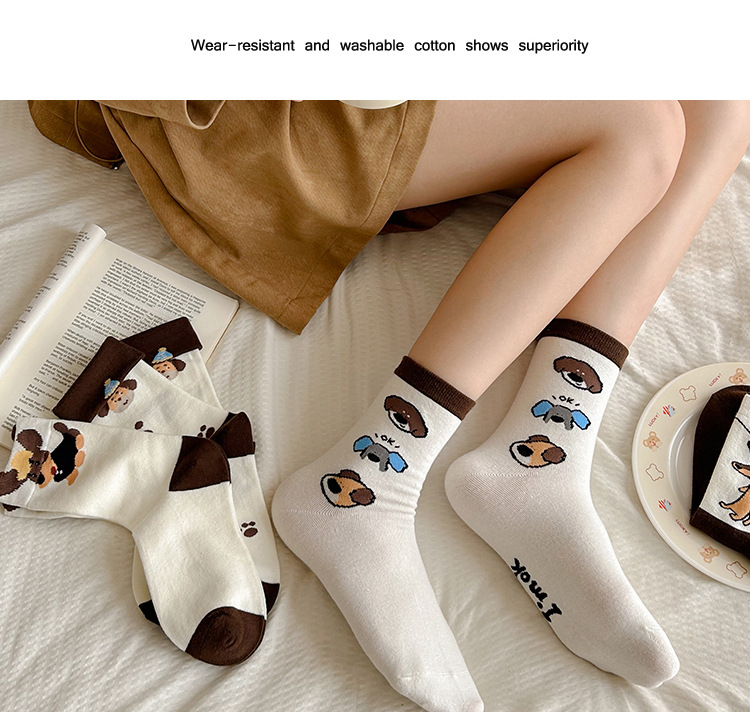 Meias Mid-Crew Femininas