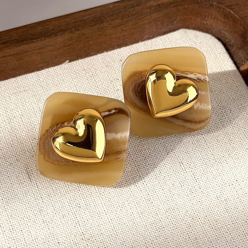 빈티지 미니멀리스트 기하학 드롭 귀걸이