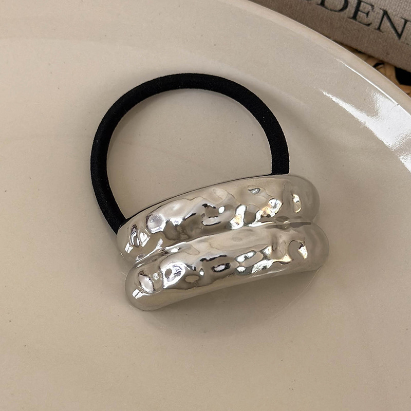 Geometryczne Metalowe Gumki do Włosów