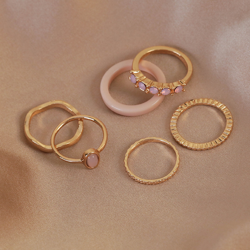 컬러 비즈 반지