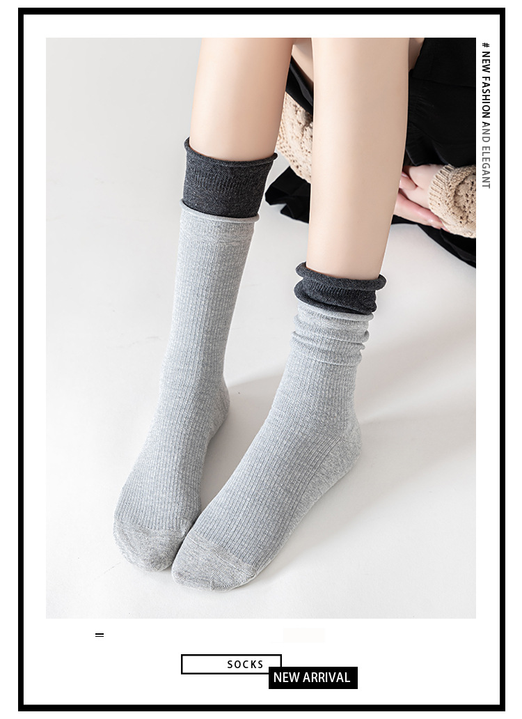 Meias Meia Cano Color-Block