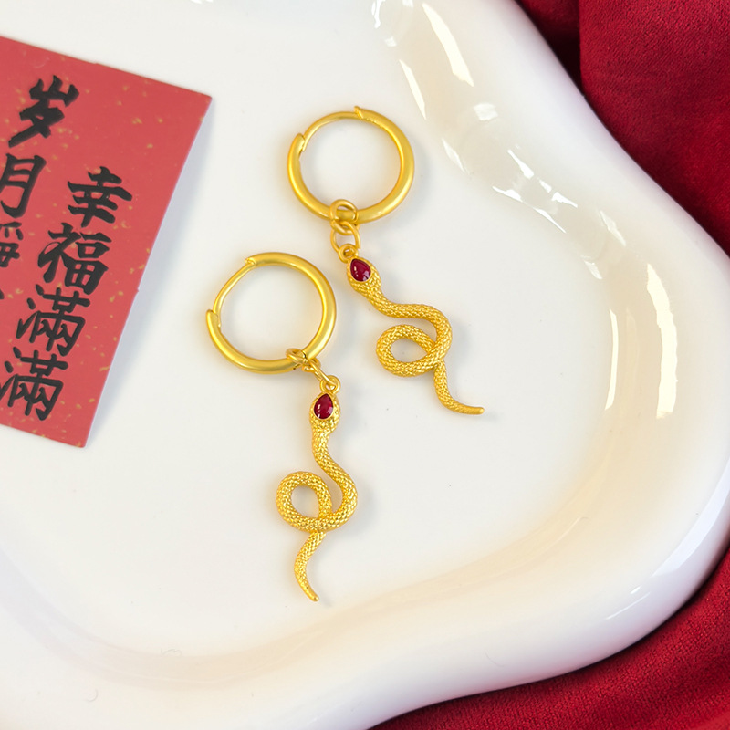 Yılan Burç Kulak Cuff ve Stud Seti