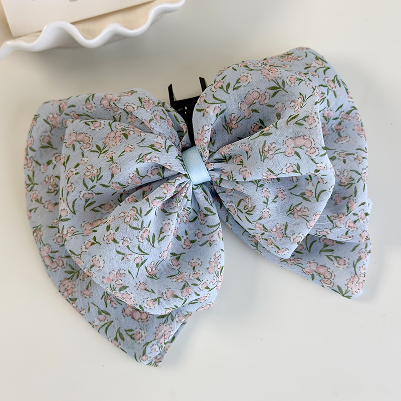 리본 포니테일 클립