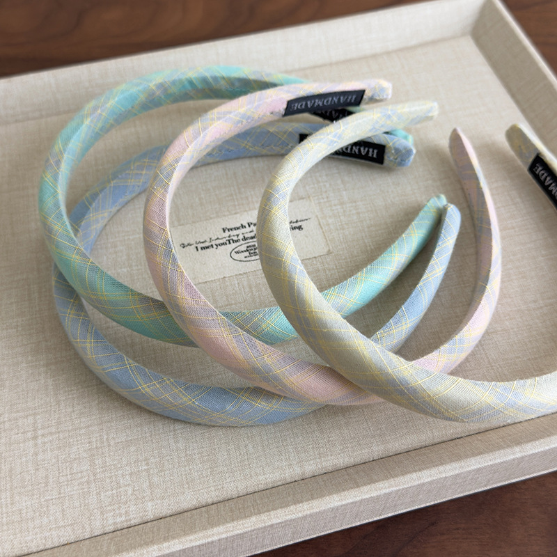 Cinta para el Cabello de Cuadros Pastel