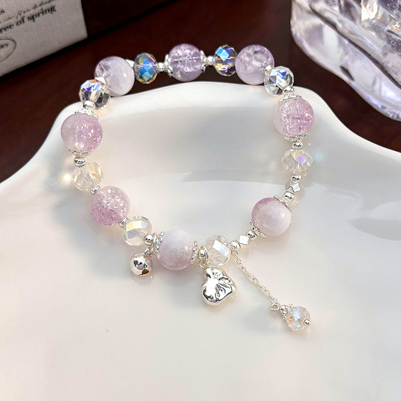 Kristallperlen-Armband mit Herz