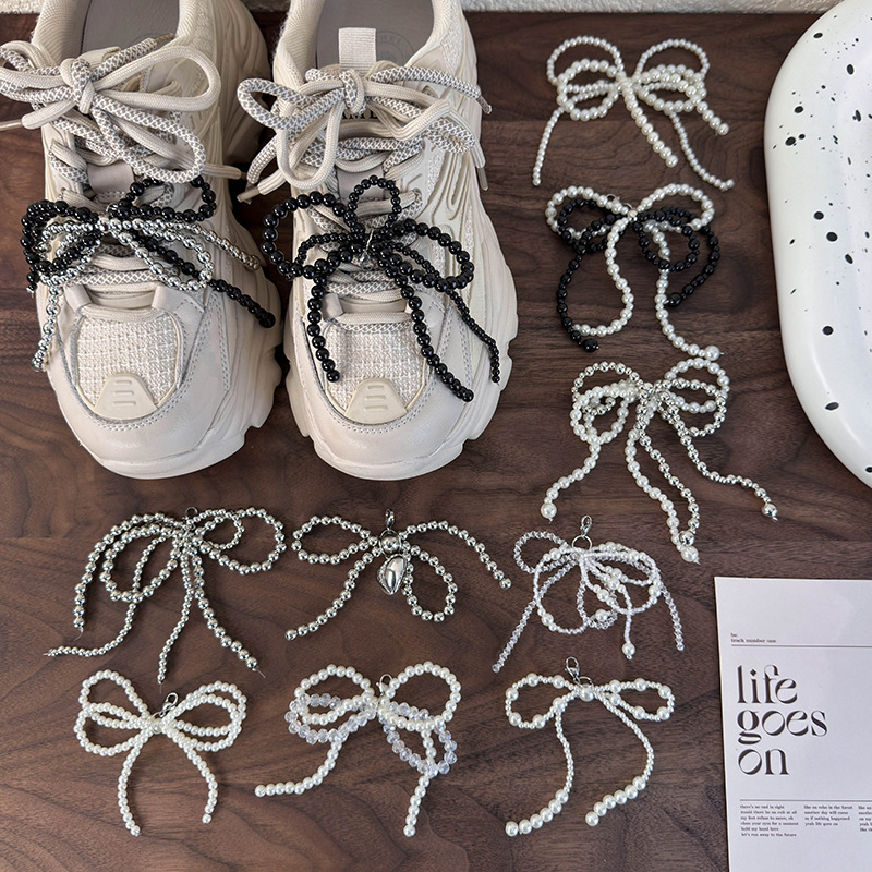 Бант для Обуви с Бусинами