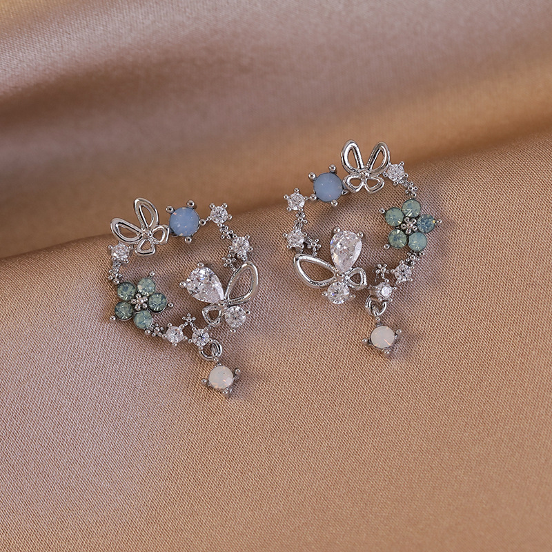 Butterfly Flower Earrings