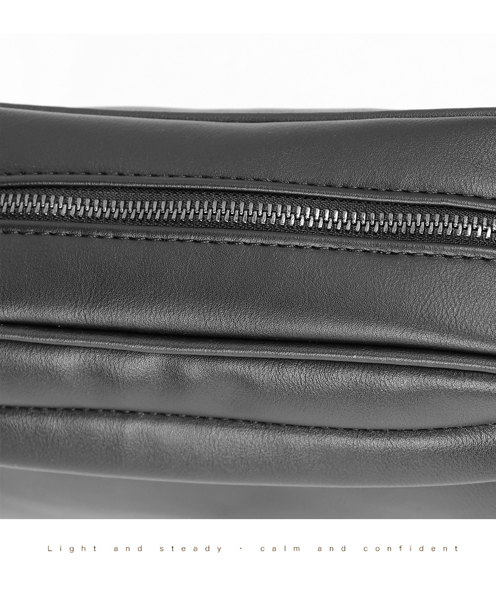 Erkek El Örgüsü PU Deri Clutch Çanta