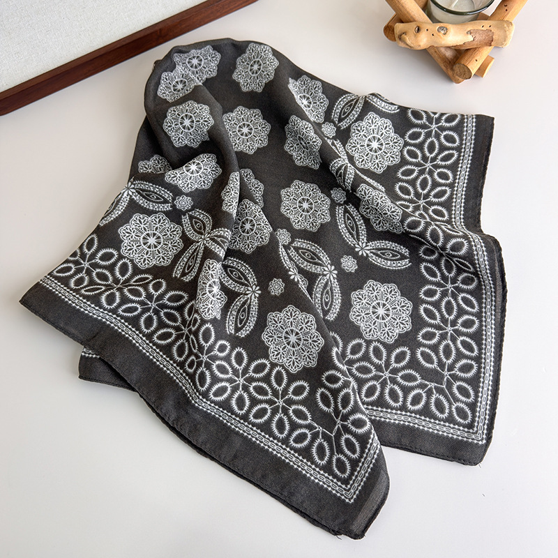 Geometrisches Quadratisches Tuch für Frauen