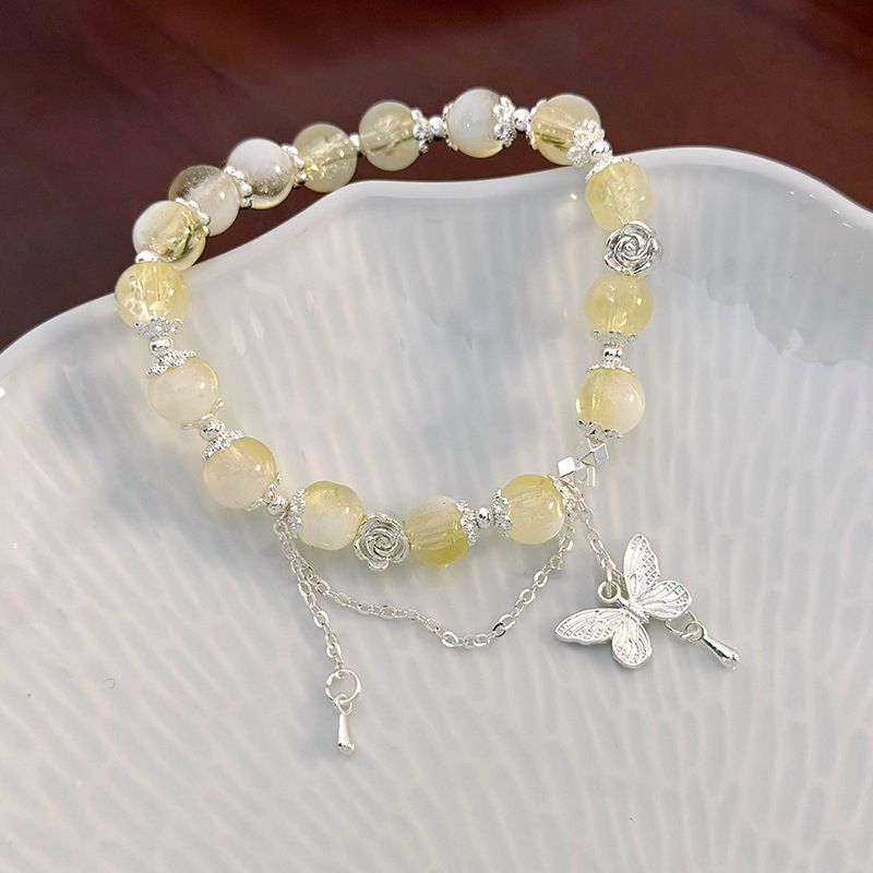 나비 크리스탈 팔찌