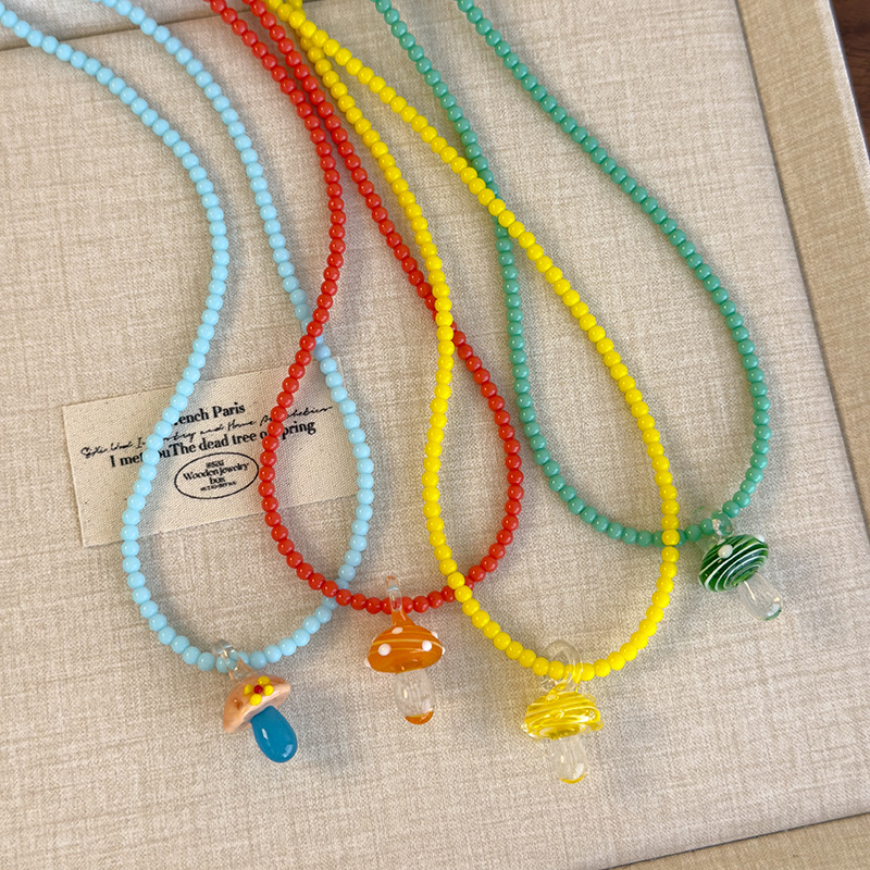 Скільний Грибовий Підвіс Намистинний Нашийник