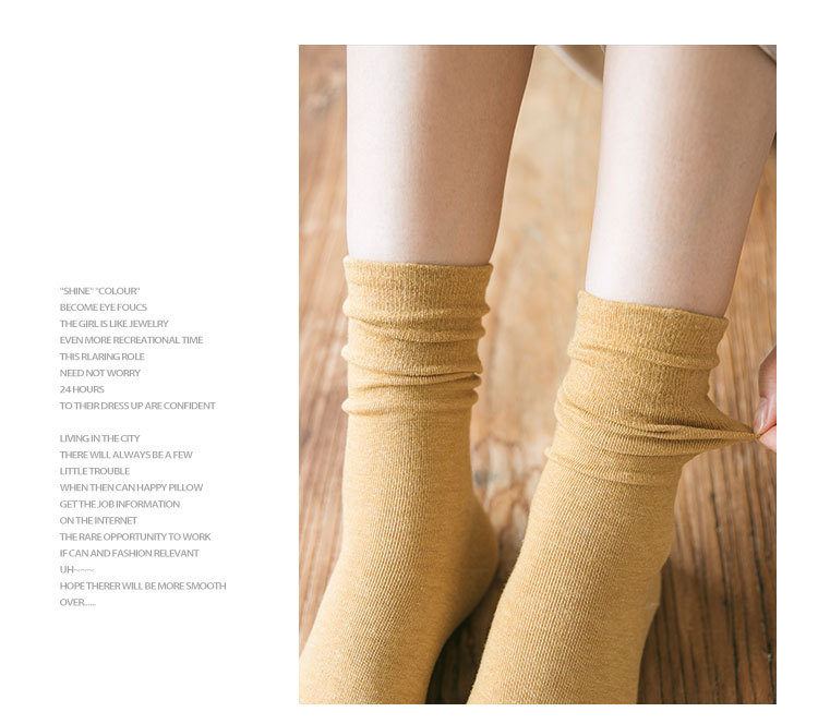 Meias Cano Médio Algodão Femininas