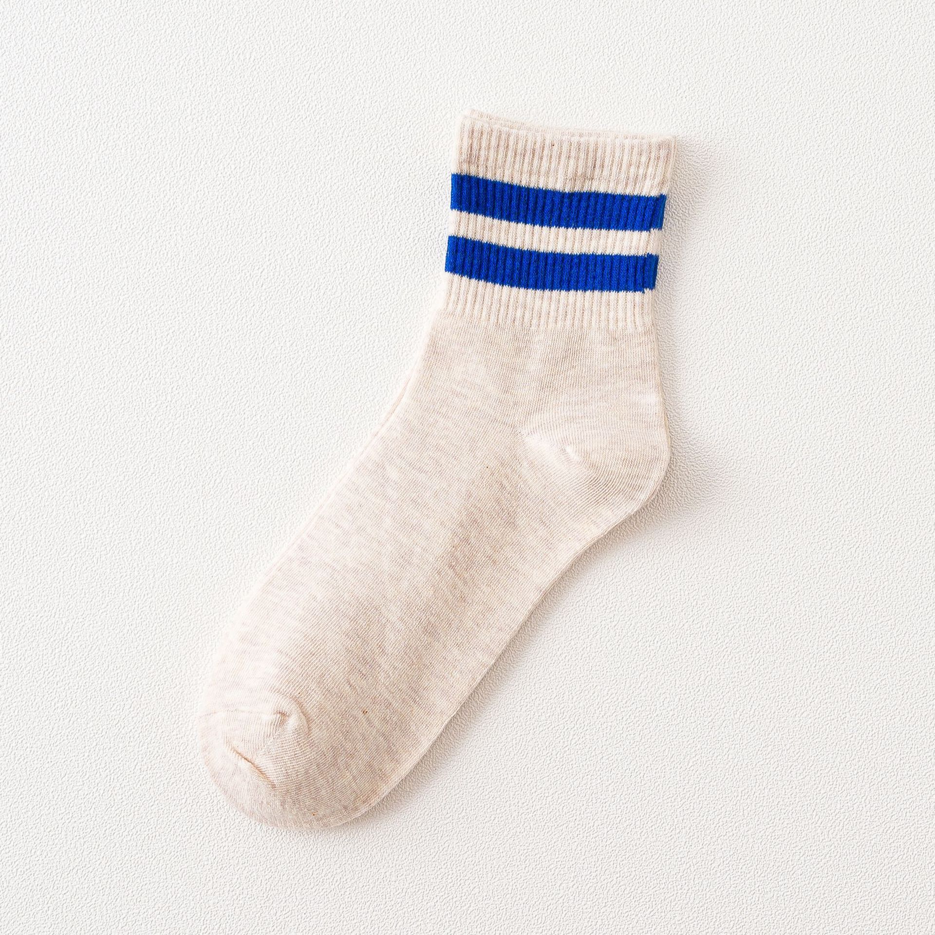 Женские Ребристые Носки с Двумя Полосками