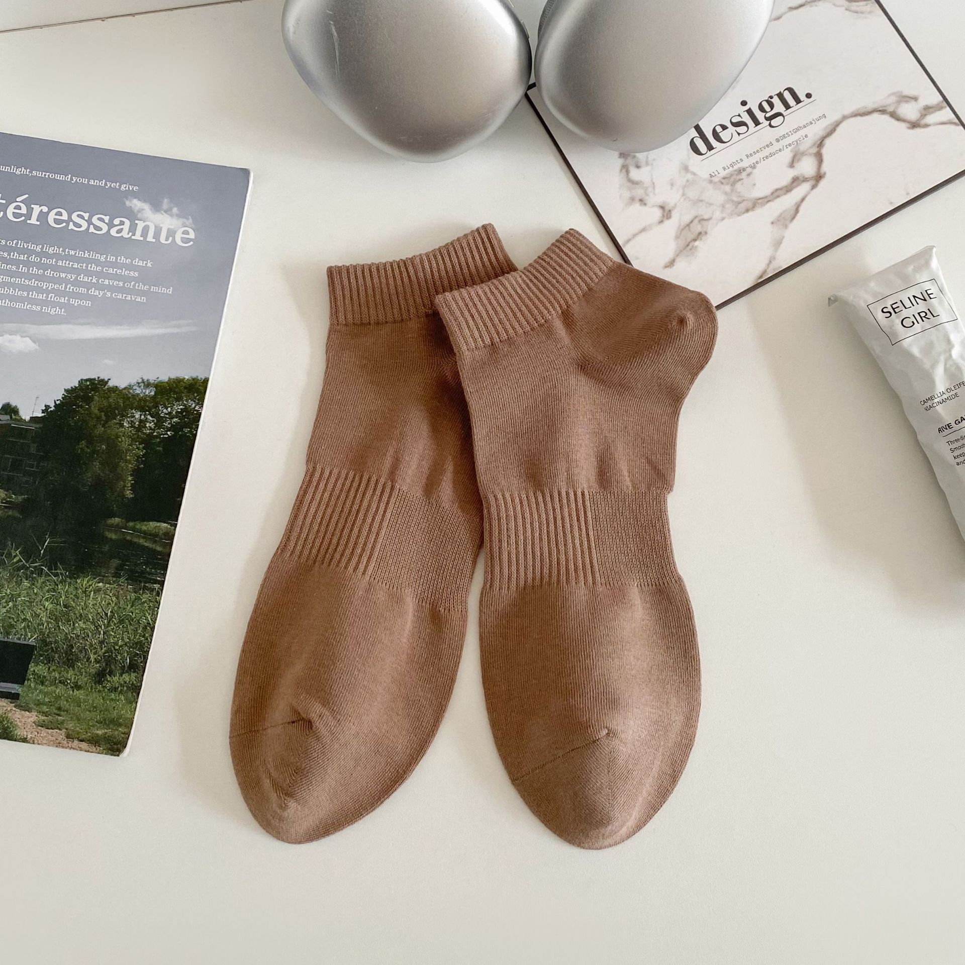 جوارب رجالية قطنية للكاحل