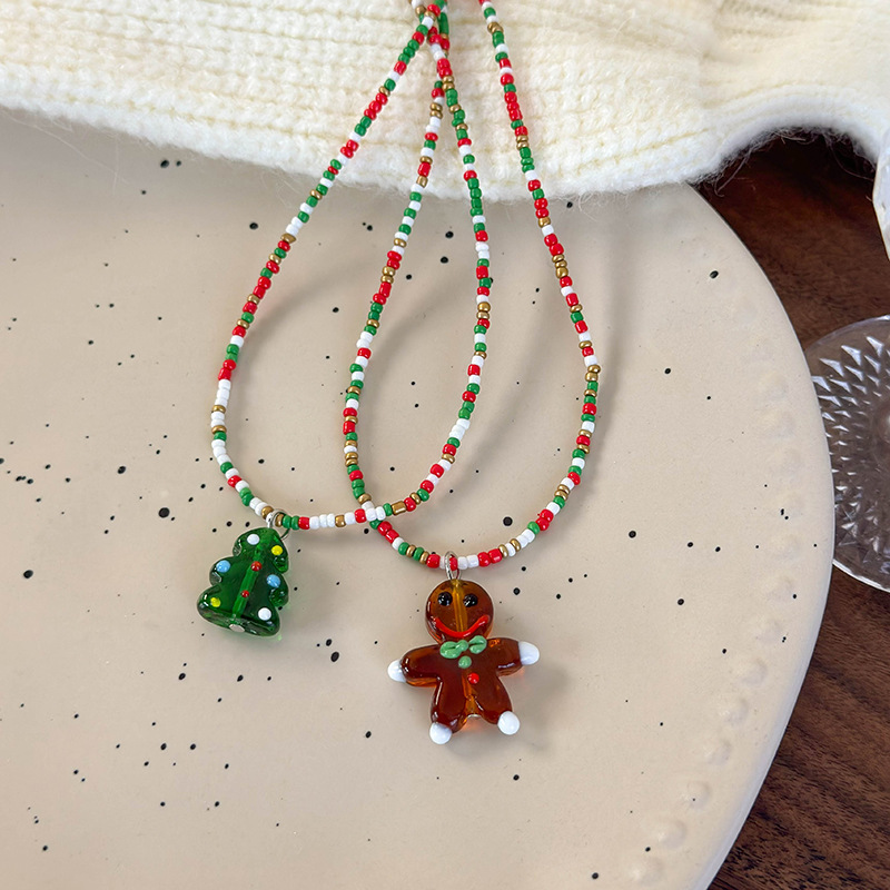 Різдвяне Намисто з Бісеру та Мультяшними Підвісками