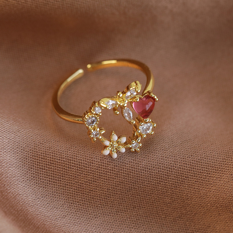 Floral Adjustable Ring