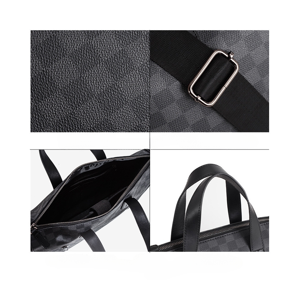 حقيبة كمبيوتر محمول وكتف رجالية منقوشة