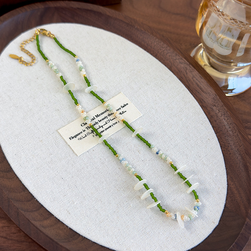 Намисто з Ракушками та Круглими Дисками