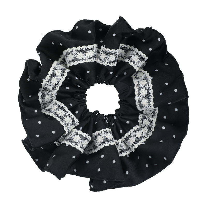 Prickig Satäng Spets Scrunchy