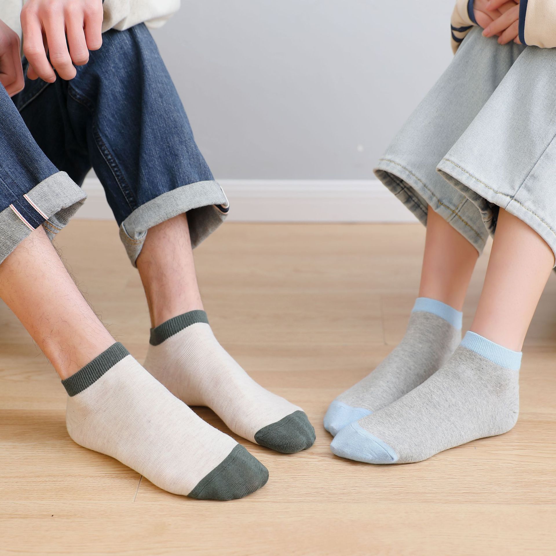 Color Block Loaf Socks