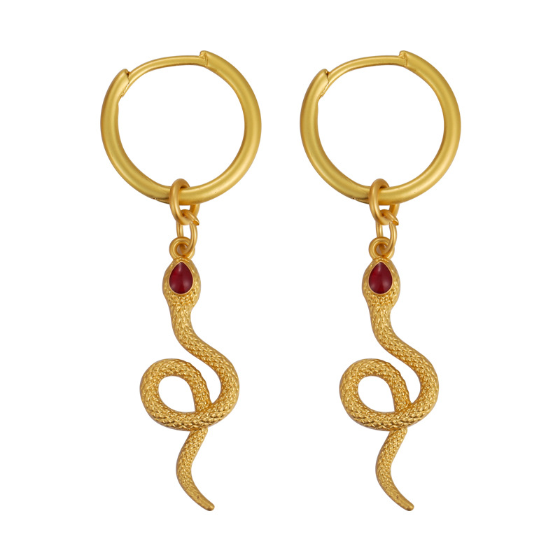 Yılan Burç Kulak Cuff ve Stud Seti