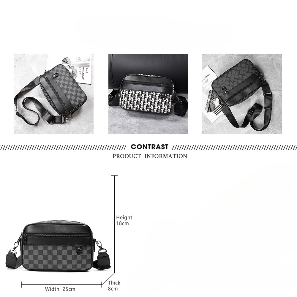 Маленькая Квадратная Сумка-кроссбоди Мужская