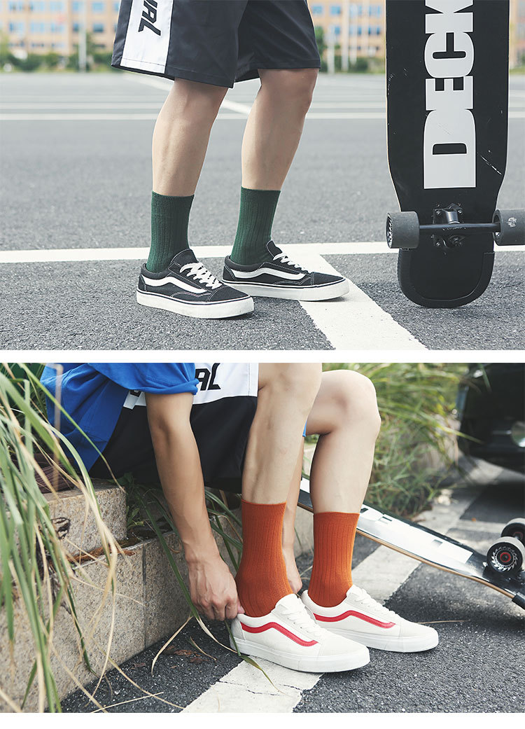 ถุงเท้าธุรกิจชายผ้าฝ้าย