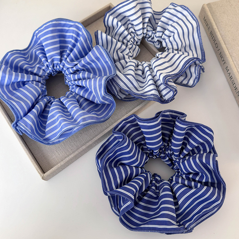 오버사이즈 스트라이프 스크런치