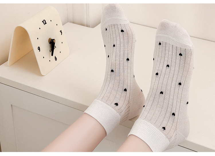 통기성 코튼 발목 양말