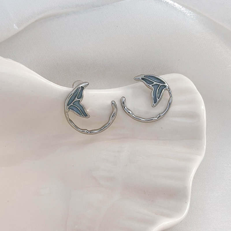 인어 진주 귀걸이