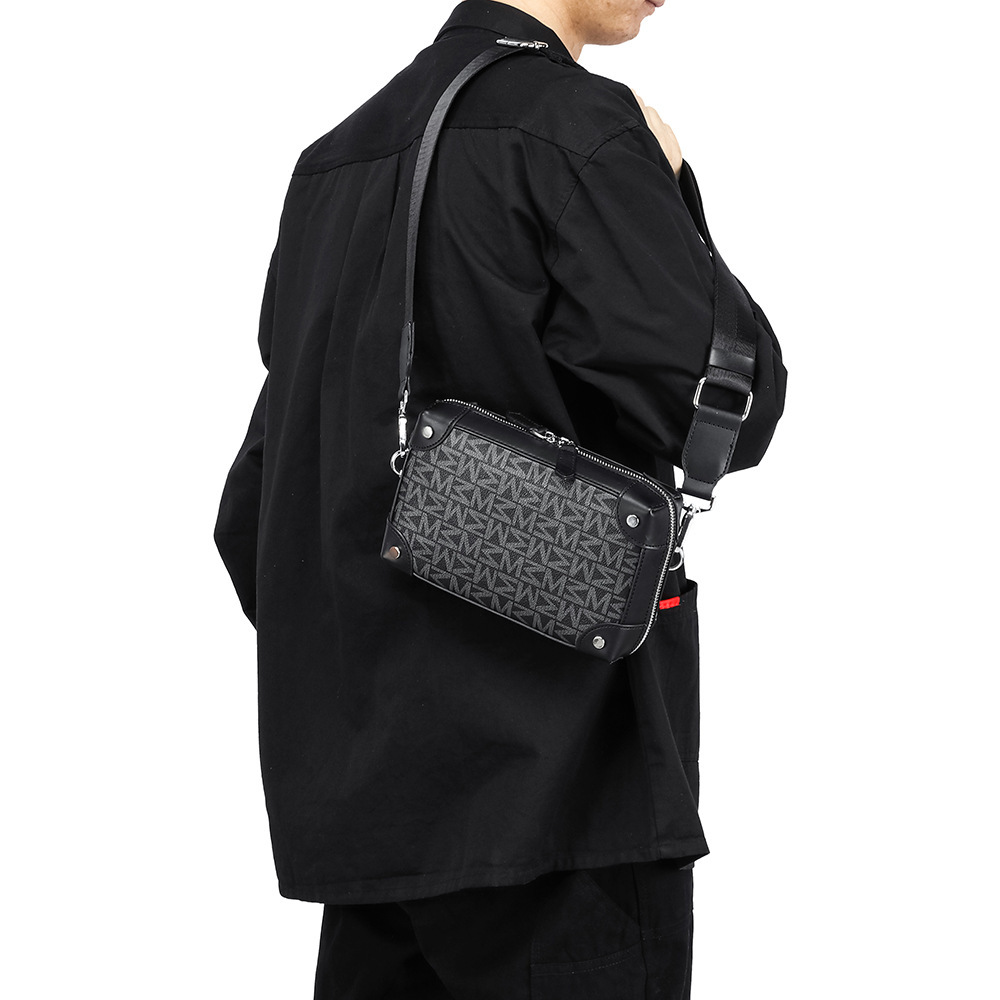 Mannen Ruitjesschoudertas