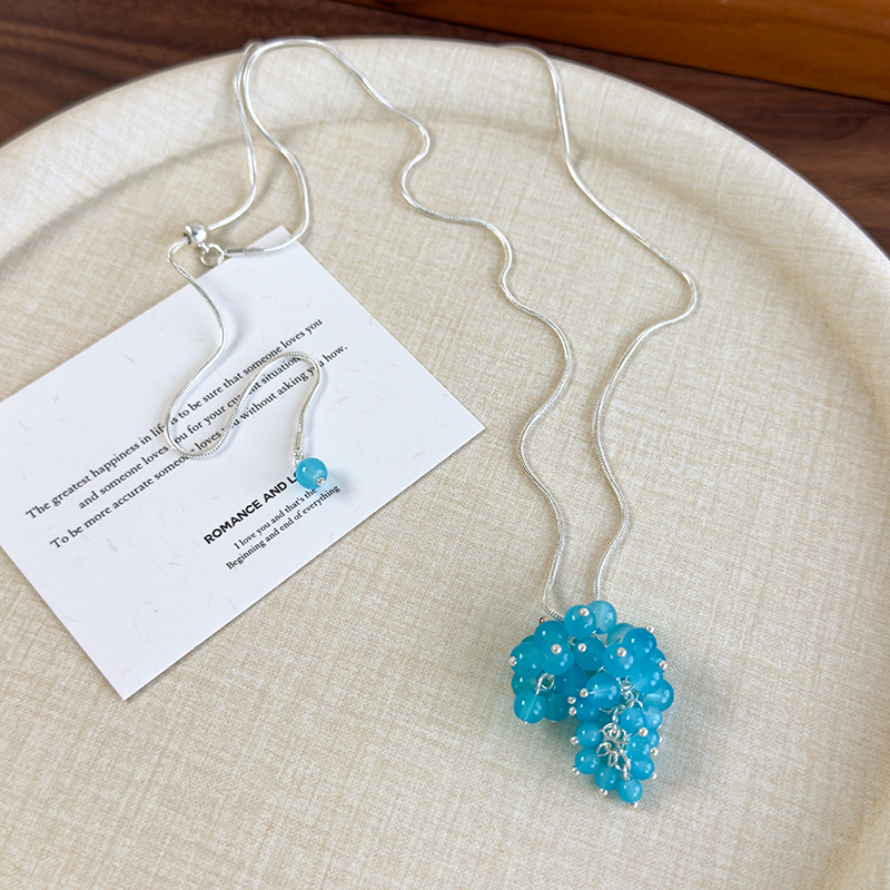 Довге Намисто з Виноградним Намистинами