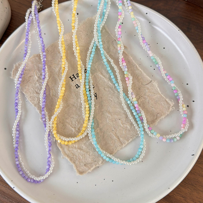 Kleurrijke Kralen Parelketting